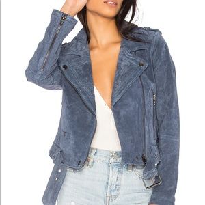 Blank NYC blue suede jacket - sold out on revolve
